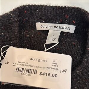 Autumn Cashmere Black Sweater
